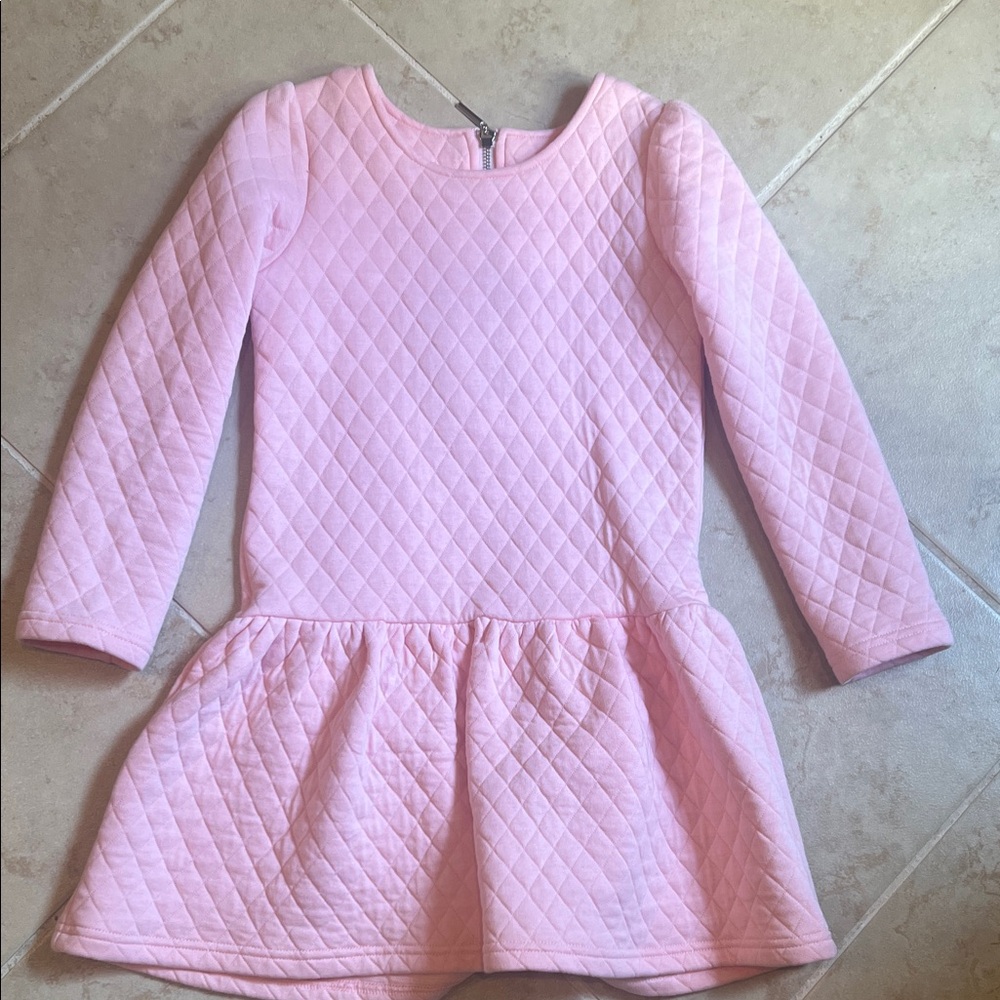 Pink Quilted Kids Dress